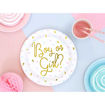 Picture of PAPER PLATES GENDER REVEAL 23CM - 6 PACK